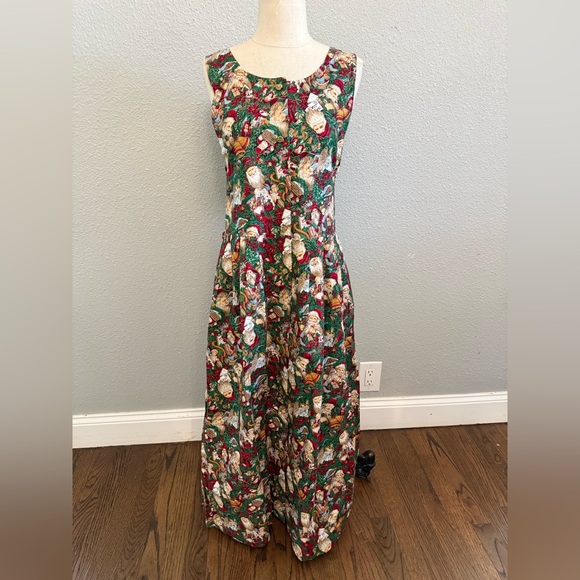 Amy's Closet Dresses & Skirts - Vintage Pam's Closet Christmas Old World Santa Holiday Dress